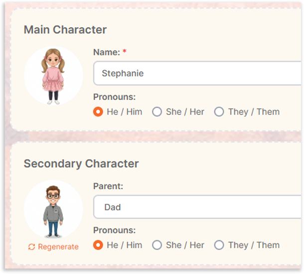 Personalize the story